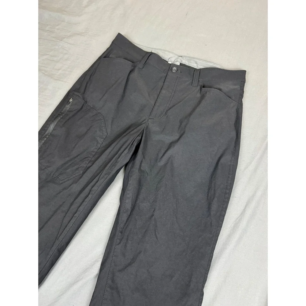 Eddie Bauer Mens Fleece Lined Tech Pants Black 34x32 Hiking Outdoor